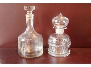 Unusual Glass Decanters With Stoppers