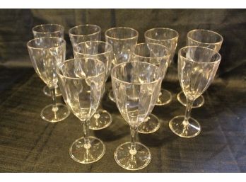 Set Of 11 Plastic Wine Glasses