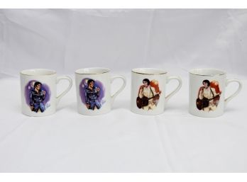 Four Elvis Mugs