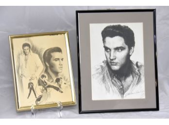 Pair Of Elvis Prints 8x10 And 11x14