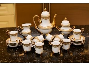 Imperial Gold Leaf Porcelain Tea Set