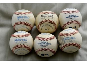 Assortment Of Authentic Major-league Baseball's