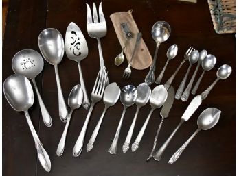 Collection Of Vintage Silver Plate Flatware