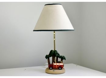 Fun Palm Tree Dune Buggy Table Lamp