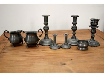 Lovely Assortment Of Vintage Pewter Pieces
