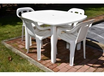 Outdoor Table And Chairs White