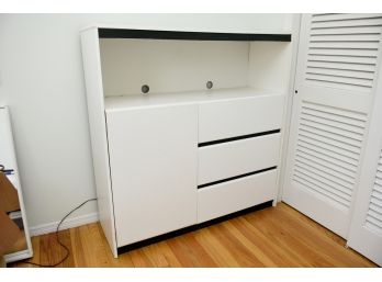 White Formica Dresser 47 X 16 X 48