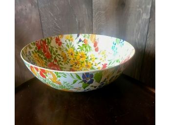 Vintage Large Flower Serving Bowl -Top Of Table By Karen -International Laminations
