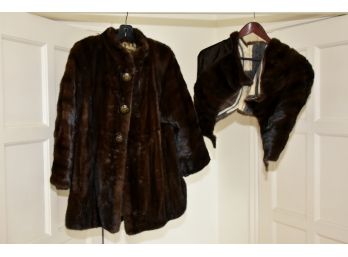 Designer Clothing Lot 10 Fur Coat And Shall