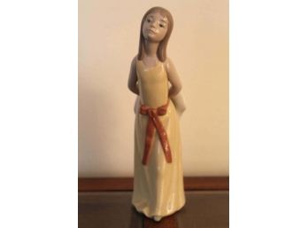 Lladro Naughty Girl With Straw Hat #5006