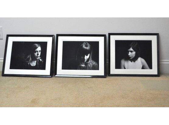 Lot Of 3 Framed Sleater Kinney Photographs