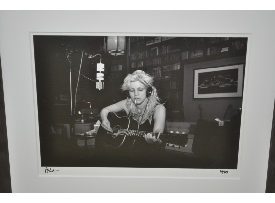 Framed Courtney Love Photo By Andy Willsher Signed And Numbered