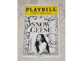 Snow Geese CAST Autographed Playbill Mary-Louise Parker