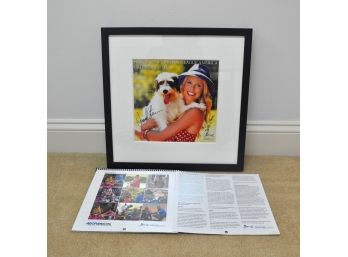 Framed SIGNED Beth And Howard Stern North Shore Animal League American Calendar