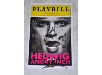 Hedwig And The Angry Inch CAST Autographed Playbill Neil Patrick Harris