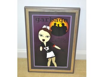 Framed Garbage Poster From Wellmont Theatre NJ Show 2013 NUMBERED