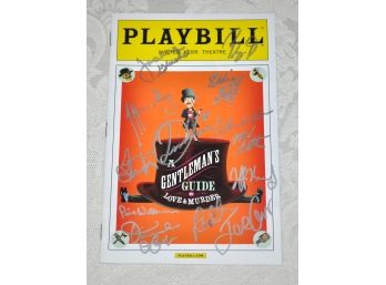 A Gentleman's Guide To Love And Murder CAST Autographed Playbill