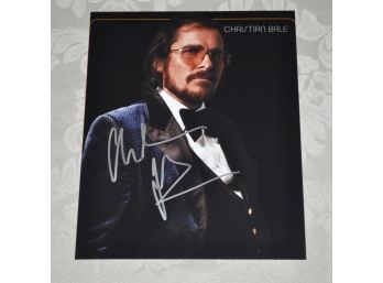 Christian Bale 'American Hustle' Autographed 8x10 Photo With COA