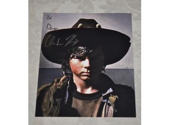 Chandler Riggs The Walking Dead Autographed 8x10 Photo