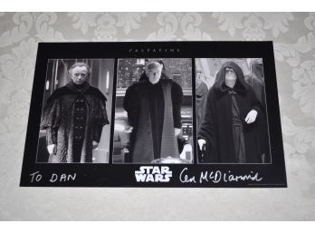 Star Wars Palpatine Ian McDiarmid Autographed Photo