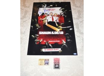 Shaun Of The Dead Large Simon Pegg Limited Edition Signed Poster 10/100