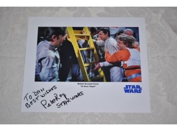 Peter Roy Star Wars Autographed 8x10 Photo