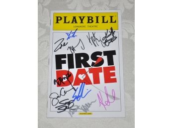 First Date CAST Autographed Playbill