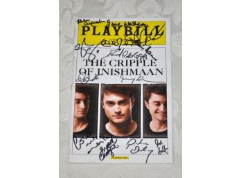 The Cripple Of Inishmaan CAST Autographed Playbill Daniel Radcliffe