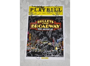 Bullets Over Broadway Musical CAST Autographed Playbill