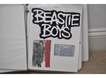 Music Scrapbook With Backstage Passes, Concert Tickets And More Beastie Boys Green Day Metallica