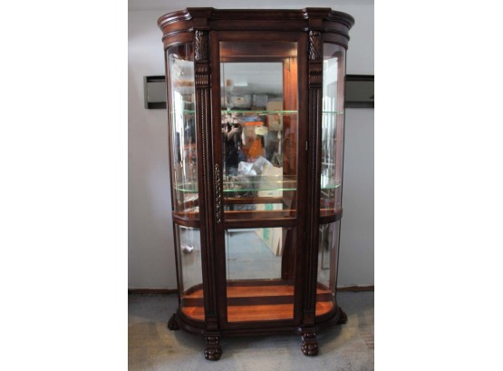 Incredible Lighted 6 Shelf Curio Cabinet
