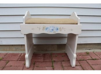 Decorative Floral Painted Seat