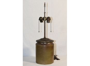 Vintage Stoneware Jug Table Lamp 3
