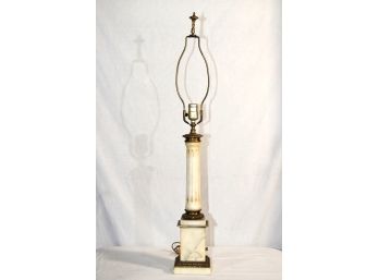 Marble And Brass Table Lamp