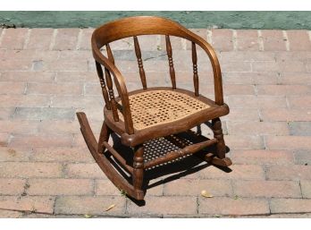 Antique Baby Rocking Chair 14 X 16