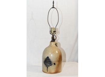 Vintage Stoneware Jug Table Lamp 2