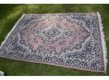 Pink Wool Area Carpet 66 X 93