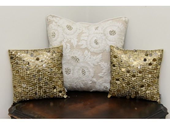 Trio Of Lovely Accent Throw Pillows