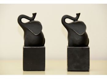 Pair Of Elephant Book Ends