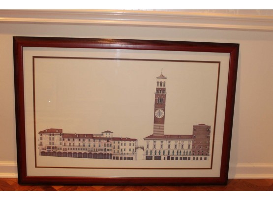 Large Clock Tower Framed Photo