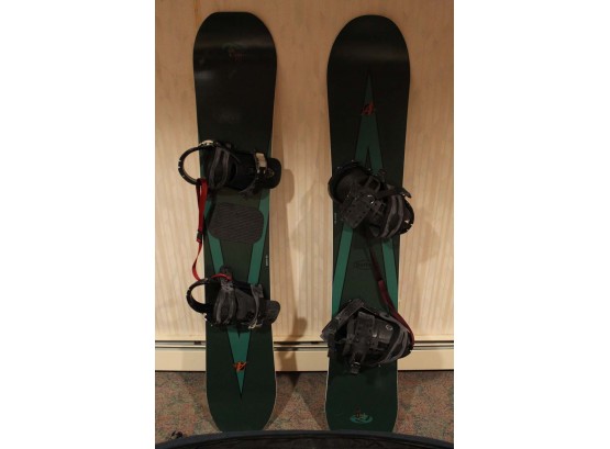 Two Burton Snowboards & Bag