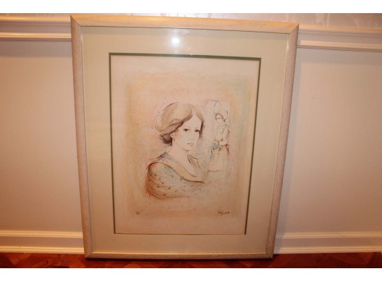 Limited Edition Numbered Print Signed Carol Javierlo The Face Of Two Woman