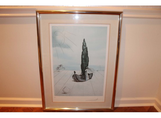 Salvadore Dali 'My Cousin Carolinetta' Signed Numbered Color Lithograph With Certificate