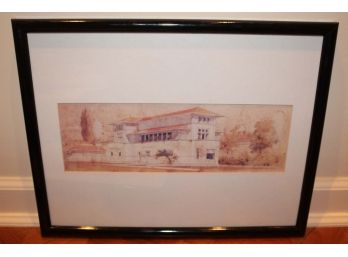 Frank Lloyd Wright Etched Architectural Print Reproduction Art 2