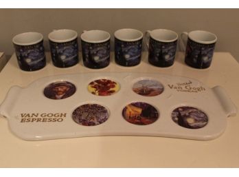 Van Gogh Espresso Vodka Tray & Shot Cups