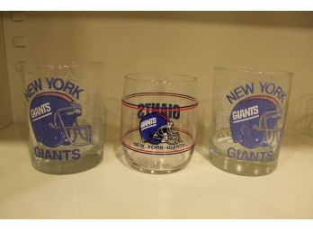 New York Giants Glass Cups