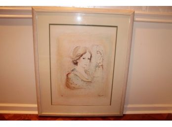 Limited Edition Numbered Print Signed Carol Javierlo The Face Of Two Woman