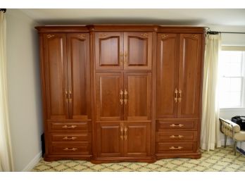 Amazing Custom Manhattan Cabinetry Cherry Satin Master Bedroom Unit Paid $21,000