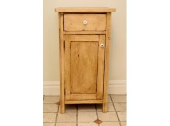 Distressed Pine Side Table Cabinet 16 X 15 X 32