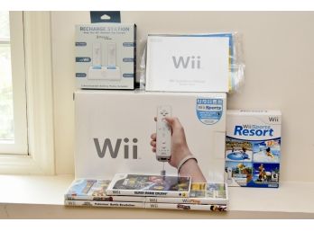 Nintendo Wii With Games And Controllers